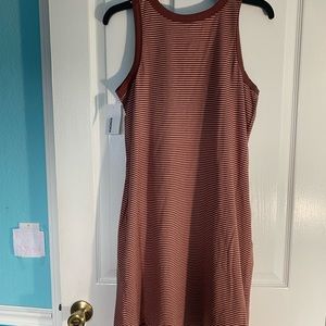 NWT Sonoma sundress in brown &white small